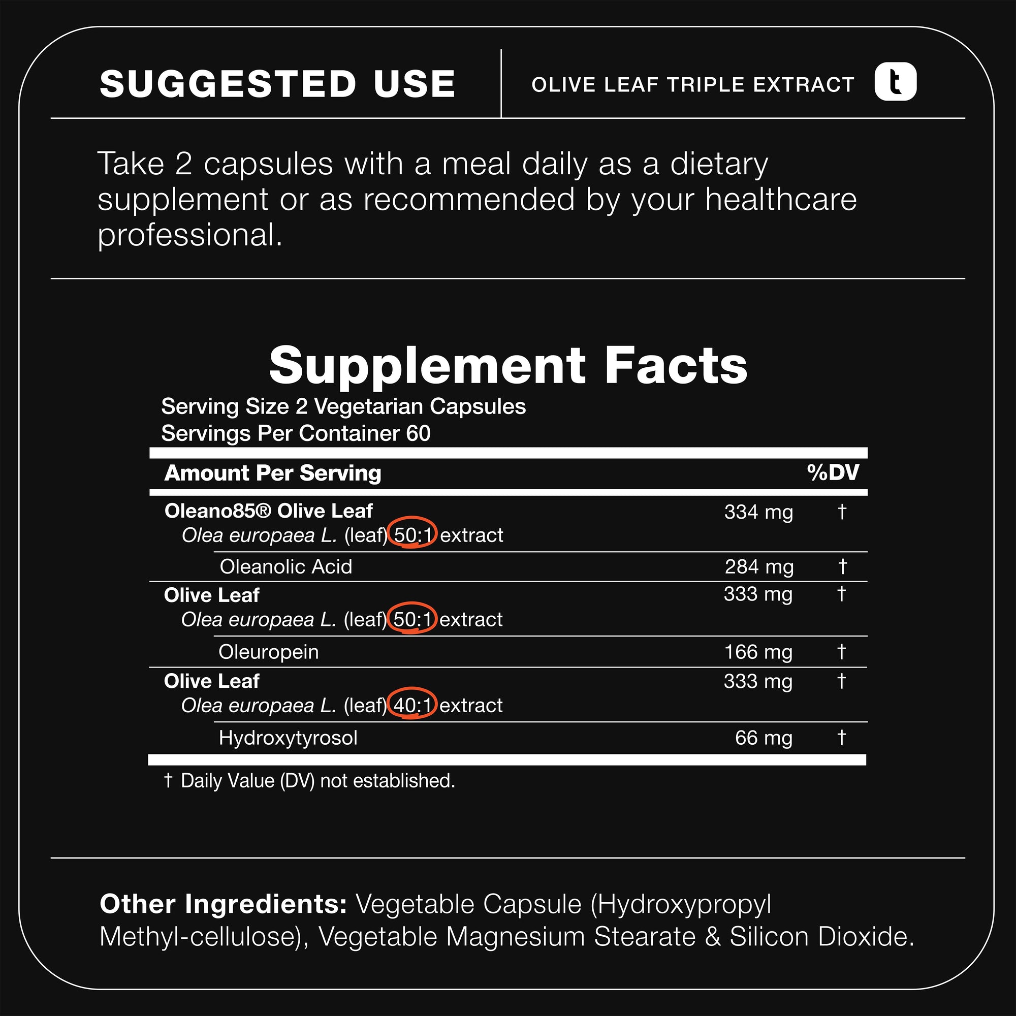 Olive Leaf Triple Extract 85%