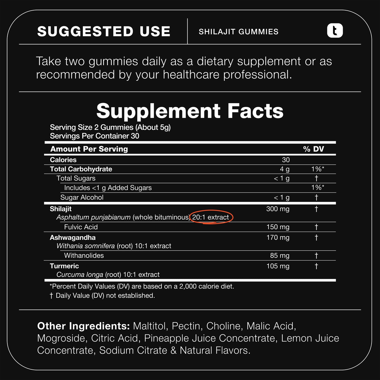 Shilajit Gummies 50%
