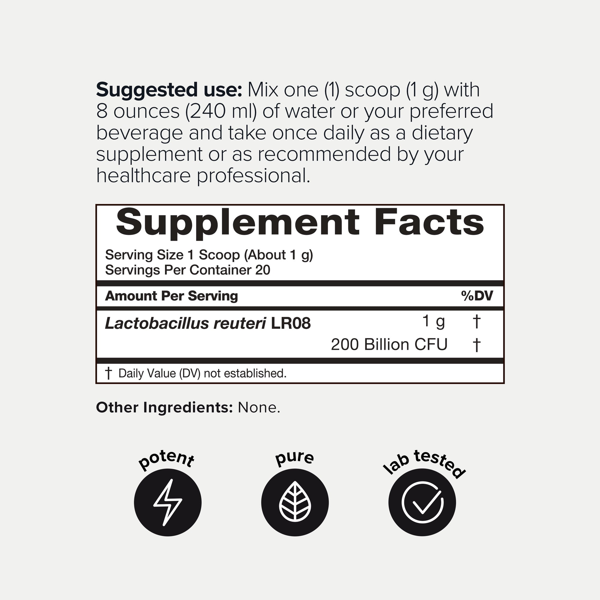 Lactobacillus Reuteri Powder 200