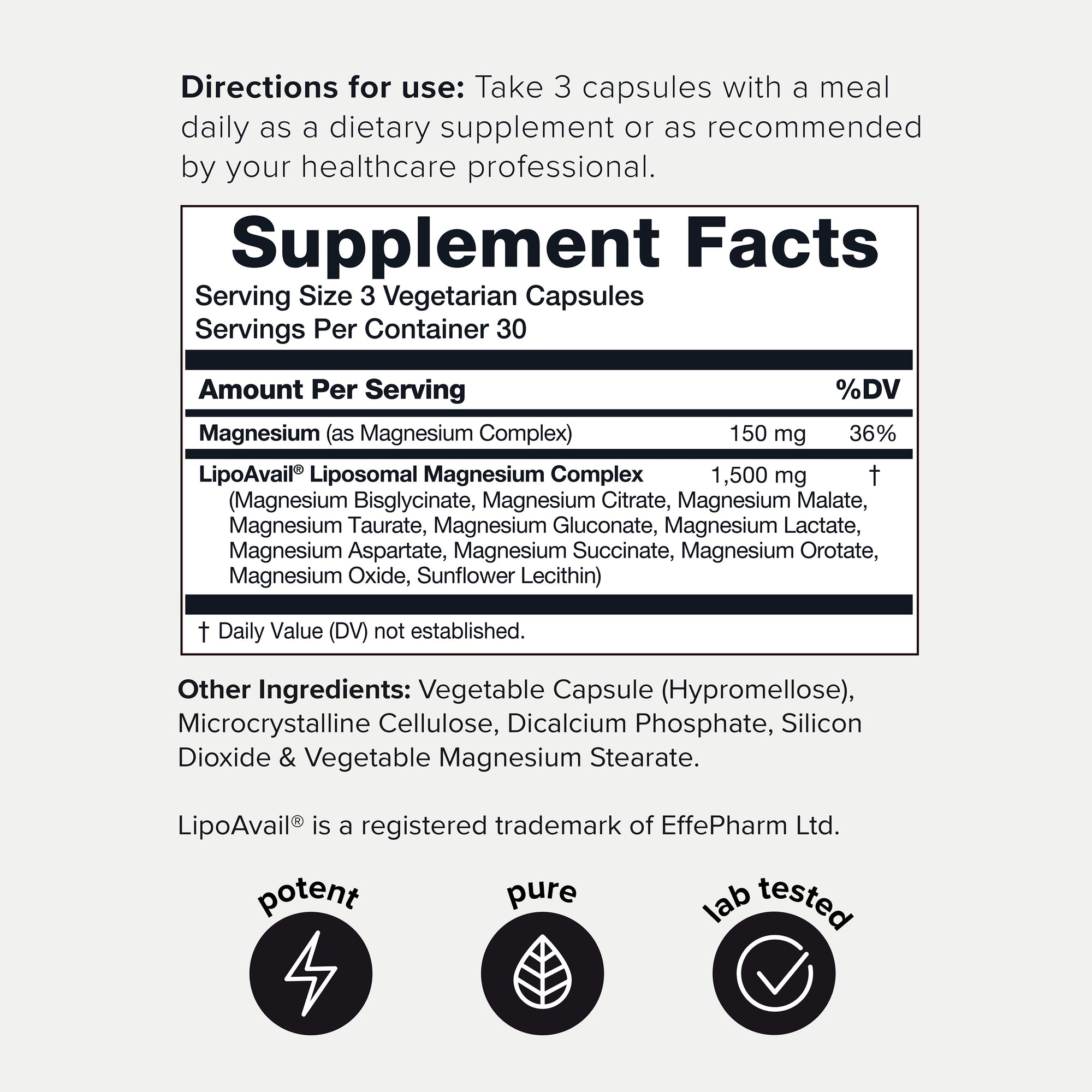 Liposomal Magnesium Complex 1500