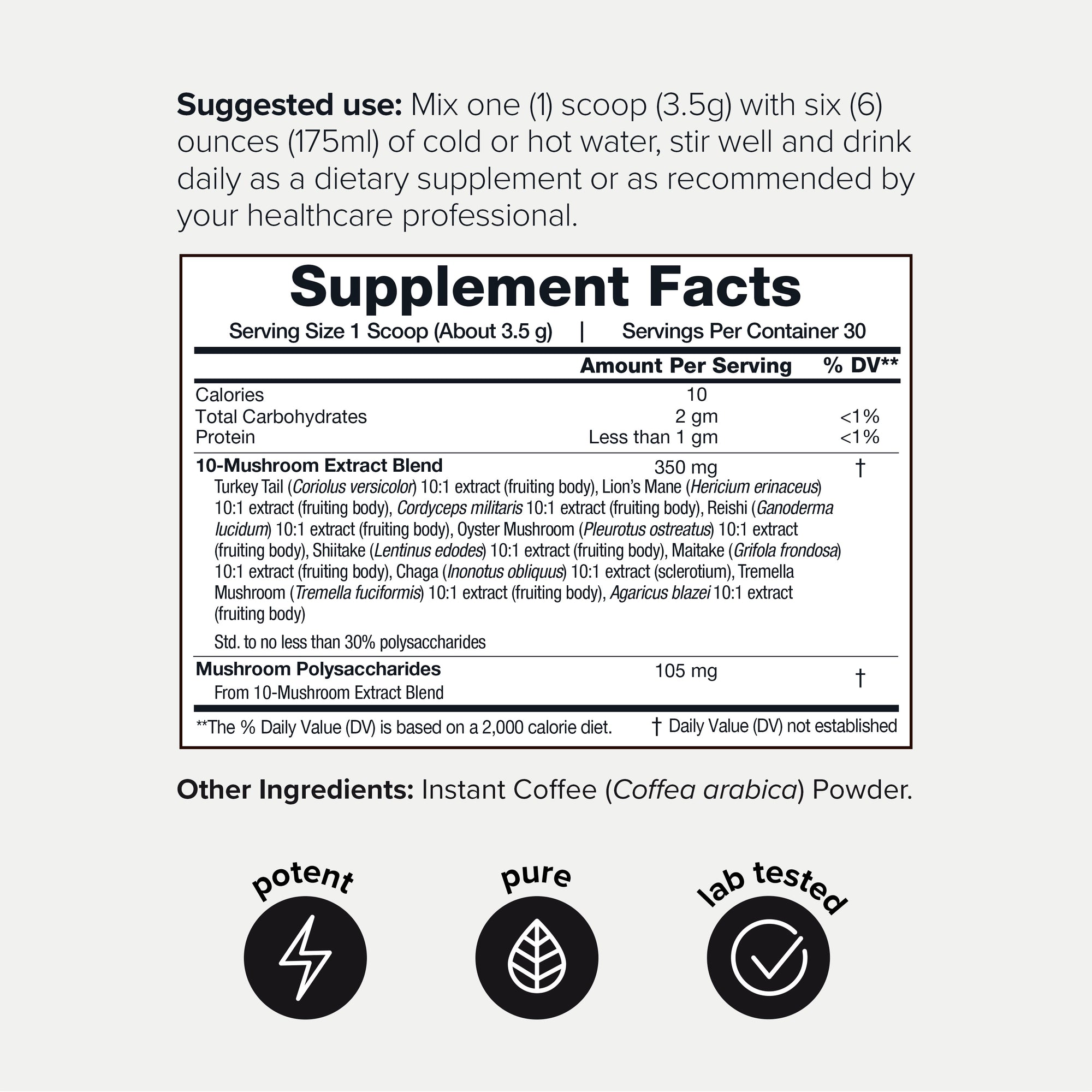 Mushroom Coffee 10:1