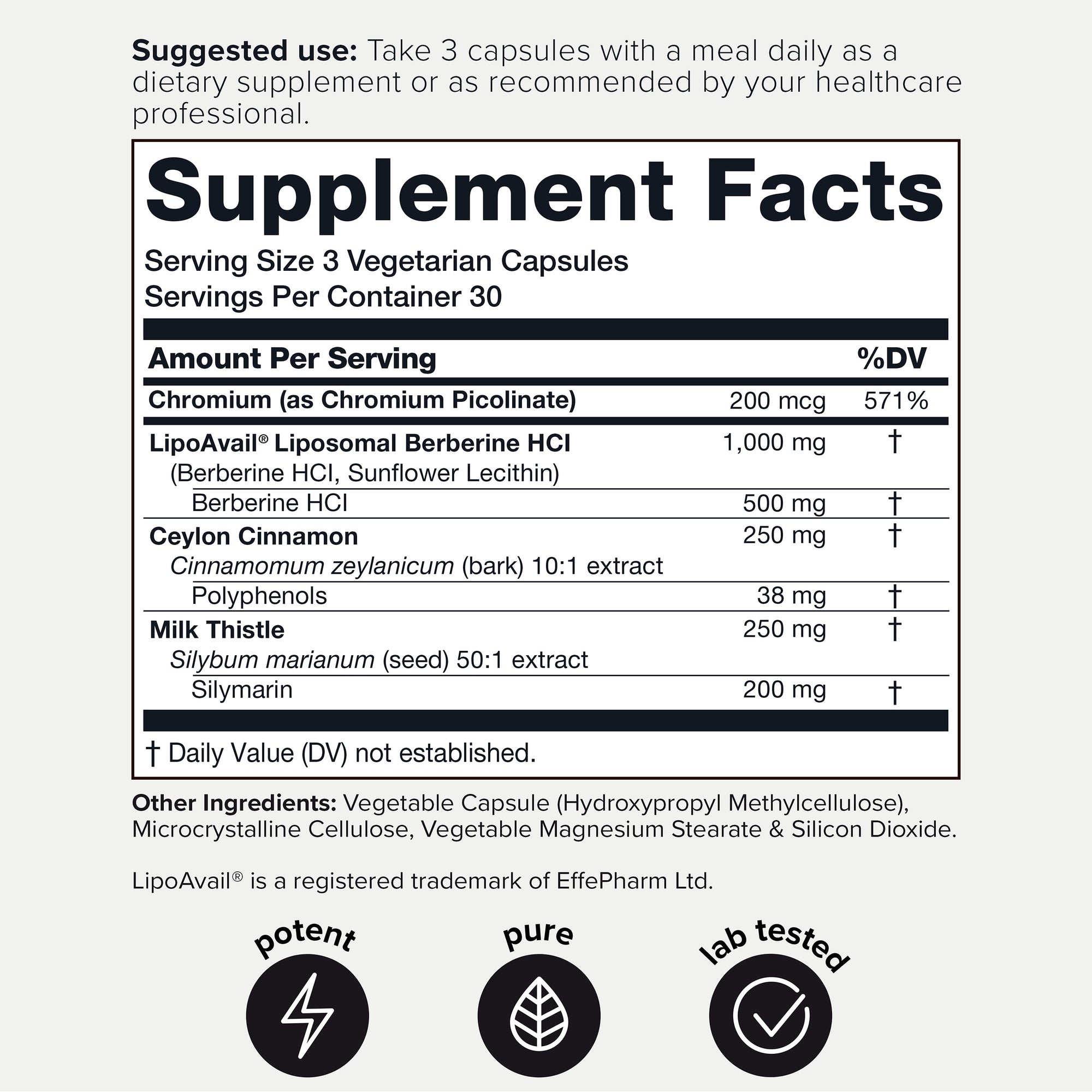 Liposomal Berberine 1500 MG