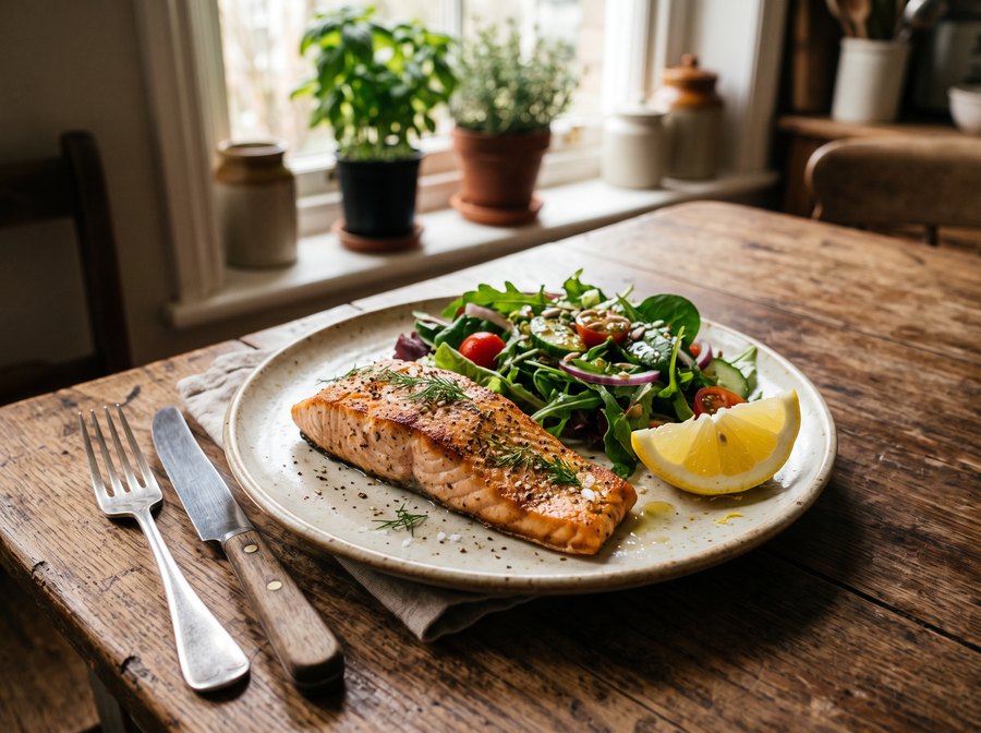Salmon dinner