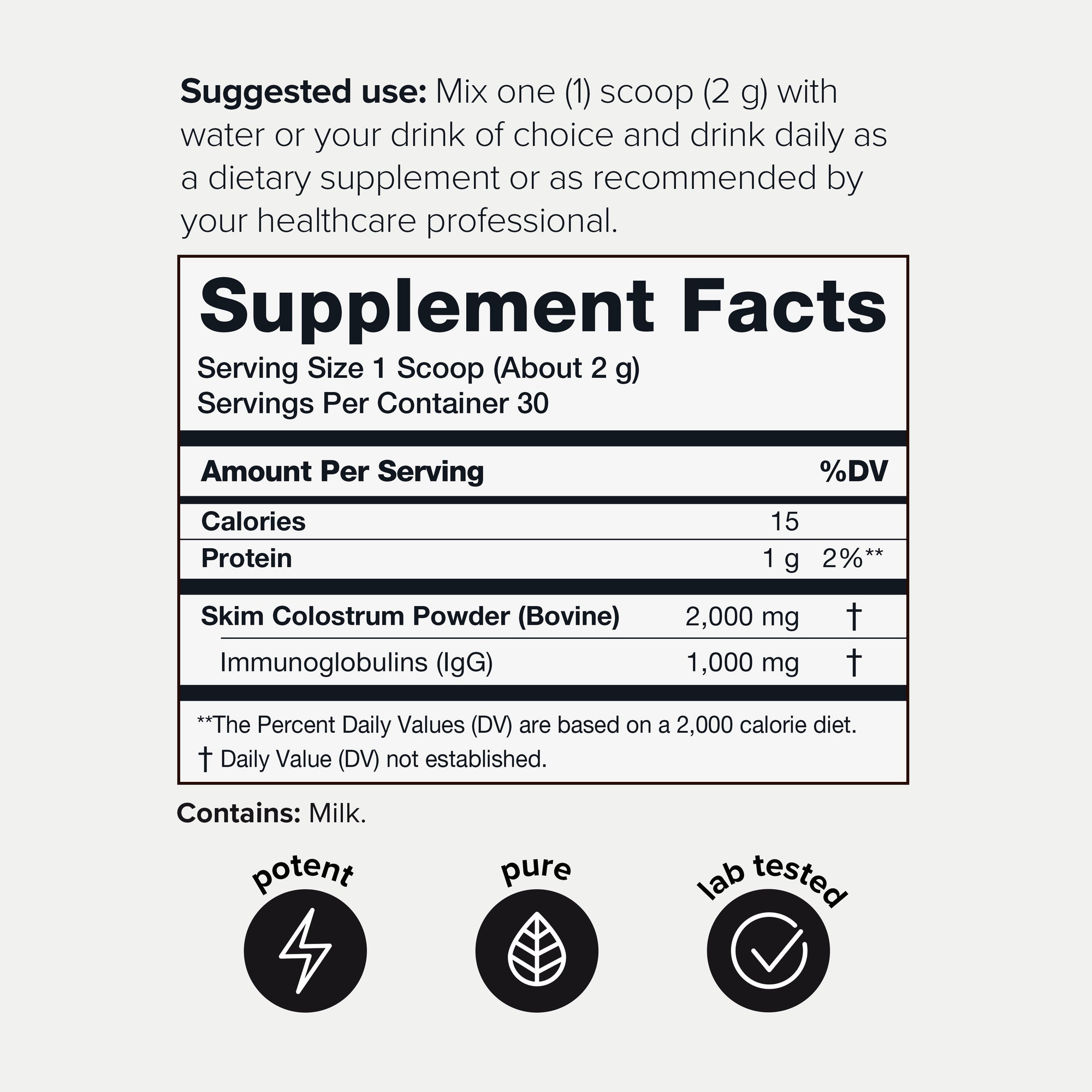 Colostrum Powder 50%