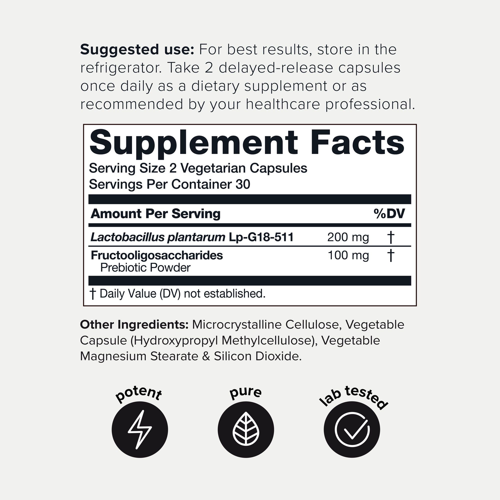 Lactobacillus Plantarum 100