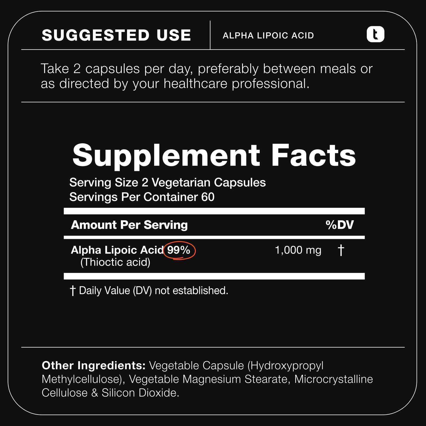 Alpha Lipoic Acid 99%+