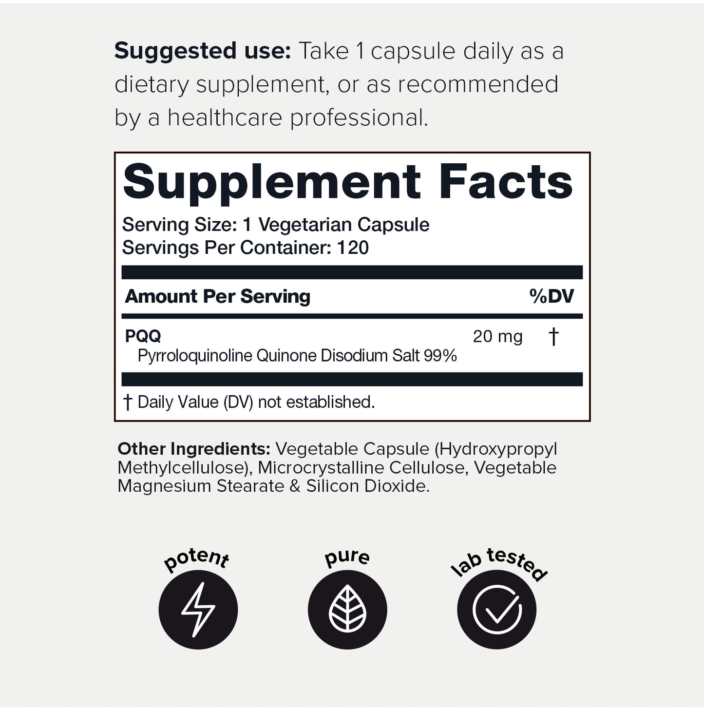 PQQ 99% (20mg)
