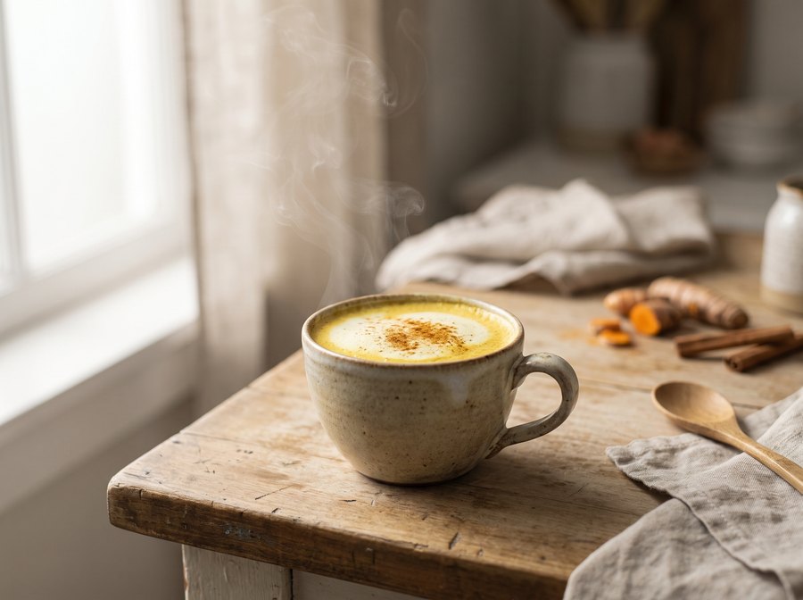 A turmeric latte